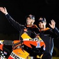 Dani Pedrosa dan Casey Stoner di Presentasi Tim Repsol Honda MotoGP