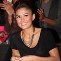 Agnes Monica di Konferensi Pers 'Indonesian Idol'