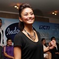 Agnes Monica di Konferensi Pers 'Indonesian Idol'