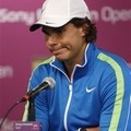 Rafael Nadal di Konferensi Press Sony Ericsson Open Tenis Turnamen