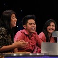Natasha Rizki, Galih Ginanjar dan Mikha Tambayong Syuting 'Tahan Tawa' di Trans TV