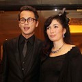 Andhika Pratama dan Ussy Sulistiawaty di Resepsi Pernikahan Anang Hermansyah dan Ashanty