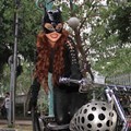 Dewi Persik Berpose Di Atas Motor