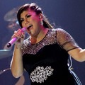 Regina Ivanova di Panggung 'Result & Reunion Show' Indonesian Idol 2012