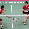 Tontowi Ahmad dan Lilyana Natsir Saat Melawan Pasangan Korea Selatan di Olimpiade 2012