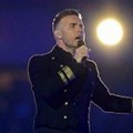 Gary Barlow di Upacara Penutupan Olimpiade 2012