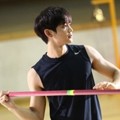 Kang Tae Joon Sedang Berlatih Lompat Tinggi