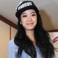 Widy Vierra Saat Jumpa Pers HUT MNCTV Ke-21