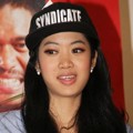 Widy Vierra Saat Jumpa Pers HUT MNCTV Ke-21