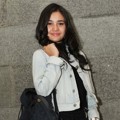 Michelle Zudith Saat Menghadiri Jumpa Pers Sinetron 'Love in Paris'