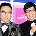 Park Myung Soo dan Yoo Jae Seok di Red Carpet MBC Entertainment Awards 2012