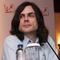 Brian Bell Saat Jumpa Pers Konser Weezer di Jakarta