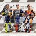Valentino Rossi, Jorge Lorenzo dan Marc Marquez Berada di Podium Juara