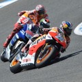 Pertarungan antara Marc Marquez, Jorge Lorenzo dan Dani Pedrosa