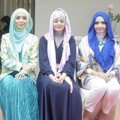 Nuri Maulida,Risty Tagor dan Zaskia Sungkar di Pembukaan Miss Moz Moslem Center Surabaya