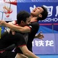 Ekspresi Kegembiraan Mohammad Ahsan dan Hendra Setiawan