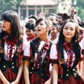 Viny, Noella, Rona dan Octi JKT48 Saat Perayaan HUT RI ke-68