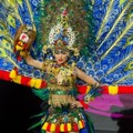 Miss Indonesia Whulandary Herman di Sesi Kostum Nasional