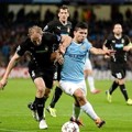 Sergio Aguero Saat Dikepung Pemain Viktoria Plzen