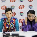 Maia Estianty, Trie Utami dan David Naif Saat Ditemui di Acara AFI 2013