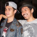 Ajun Perwira dan Ridho Slank Saat Jumpa Pers Film 'Slank Nggak Ada Matinya'
