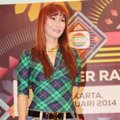 Inul Daratista Saat Jumpa Pers HUT Indosiar