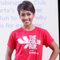 Melanie Putria Saat Jumpa Pers 'The Color Run 2014'