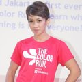 Melanie Putria Saat Jumpa Pers 'The Color Run 2014'