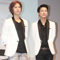 Teo dan Yun Lunafly Saat Jumpa Pers 'Lukie Beat Live in Concert'