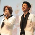 Teo dan Yun Lunafly Saat Jumpa Pers 'Lukie Beat Live in Concert'
