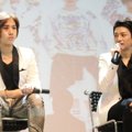 Teo dan Yun Lunafly Saat Jumpa Pers 'Lukie Beat Live in Concert'