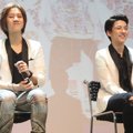 Teo dan Yun Lunafly Saat Jumpa Pers 'Lukie Beat Live in Concert'