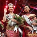 Para Pemenang Putri Indonesia 2014 Saat Menemui Wartawan Seusai Acara