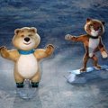 Maskot Olimpiade Sochi 2014 Dipamerkan Saat Upacara Pembukaan
