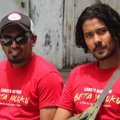Glenn Fredly dan Chico Jericho Saat Jumpa Pers Film 'Cahaya Dari Timur: Beta Maluku'
