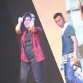 Aksi Panggung Kikan Namara di Konser '40 Tahun Eros Djarot Berkarya'