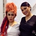 Melly Goeslaw dan Titi DJ di Belakang Panggung Jakarta Fashion Week 2013