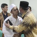 Ustadz Guntur Bumi Saat Datangi Kantor MUI