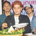 Indra Bekti Saat Jumpa Pers Launching Album 'Inbektrough'