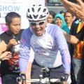 Indra Bekti Bersepeda Dalam Rangka Launching Album 'Inbektrough'