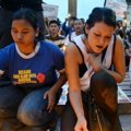 Melanie Subono Saat Menggelar Aksi Damai di Bundaran HI, Jakarta