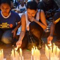 Melanie Subono Saat Menggelar Aksi Damai di Bundaran HI, Jakarta