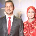 Sultan Djorghi dan Annisa Trihapsari di Red Carpet Panasonic Gobel Awards 2014