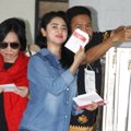 Dewi Persik Saat Mengikuti Pemilu Legislatif 2014