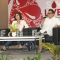 Aline Adita di Acara Donor Darah A Tribute to Kartini's Day