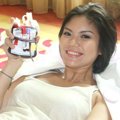 Aline Adita di Acara Donor Darah A Tribute to Kartini's Day