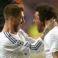 Sergio Ramos dan Marcelo Rayakan Kemenangan Tim