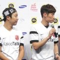 Haha dan Park Ji-Sung di Jumpa Pers Asian Dream Cup 2014