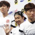 Lee Kwang Soo, Haha dan Park Ji-Sung di Jumpa Pers Asian Dream Cup 2014