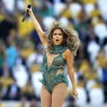 Aksi Jennifer Lopez di  Pesta Pembukaan Piala Dunia 2014